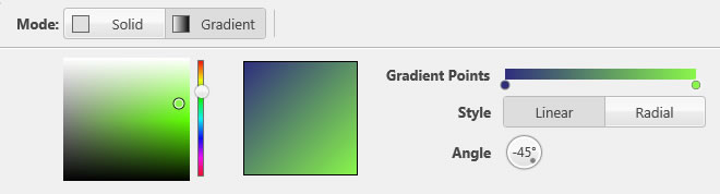 Video Source Panel(Gradient & Solid Color)